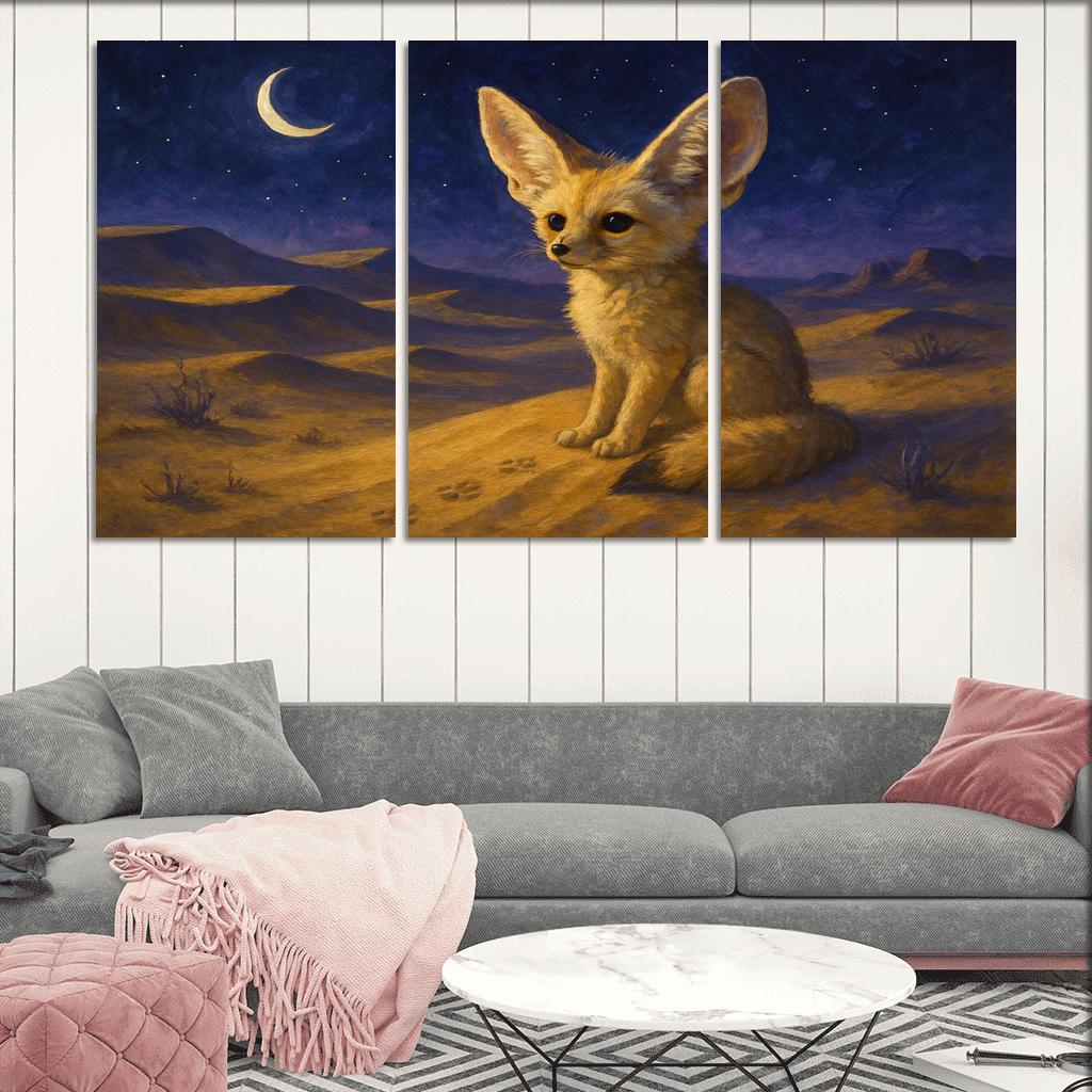 Desert Night Fennec Fox one-piece frames