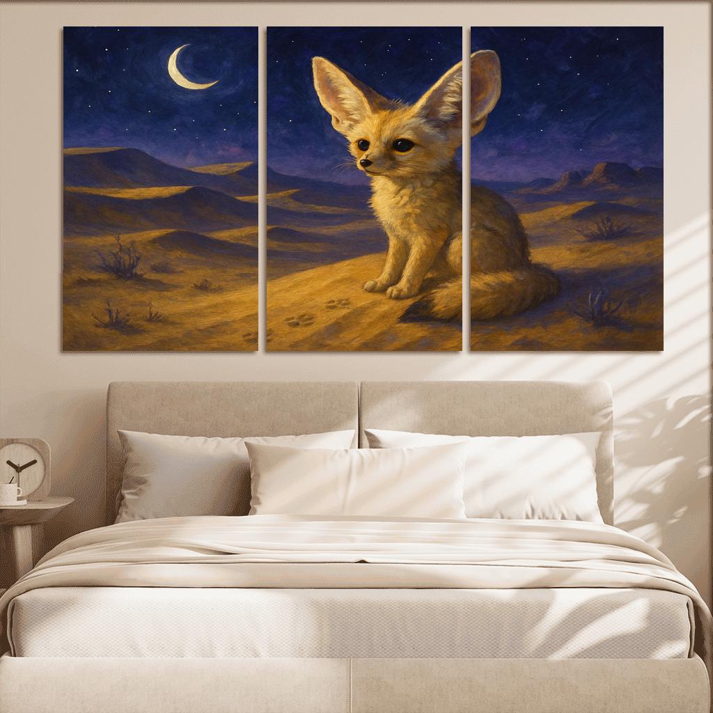 Desert Night Fennec Fox one-piece frames