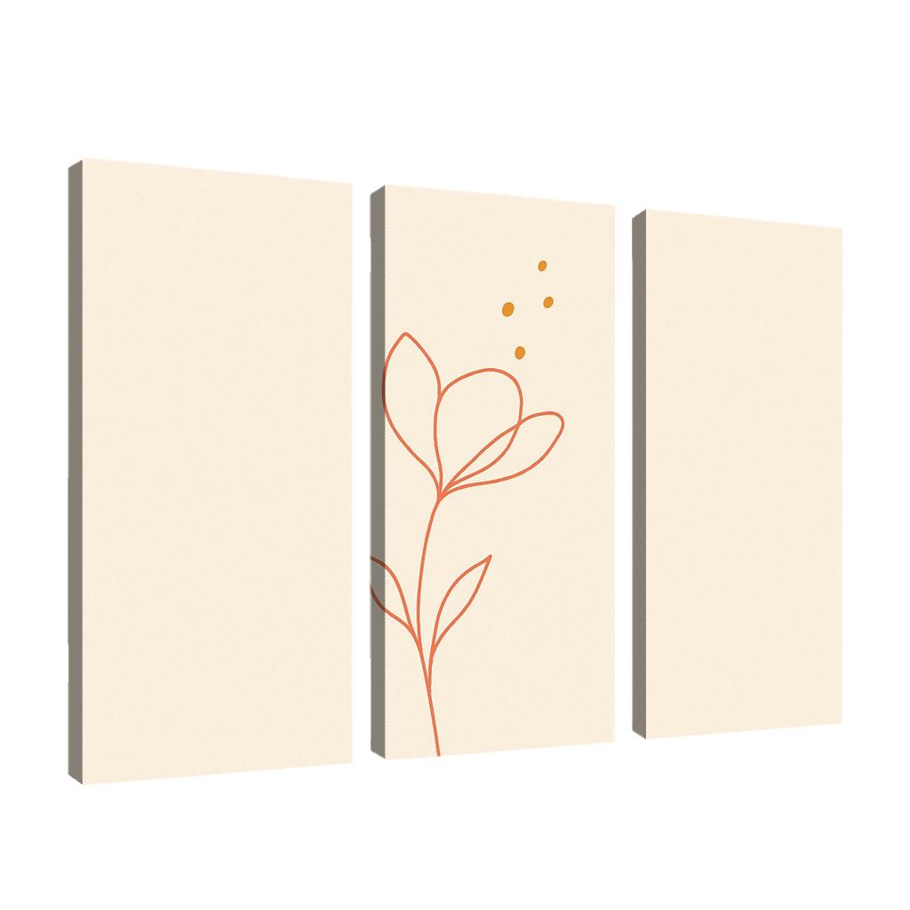 Solitary Bloom abstract paintings frame