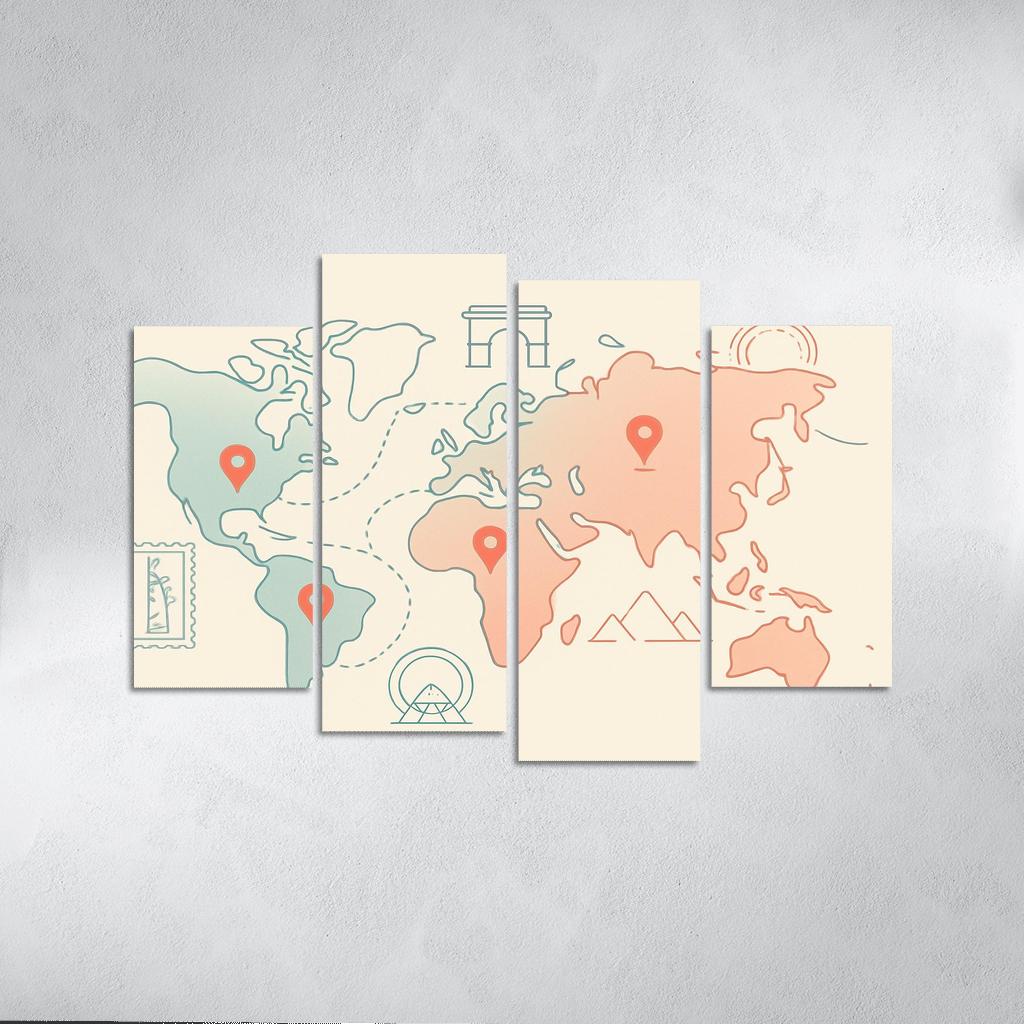 Pastel Passage wall art