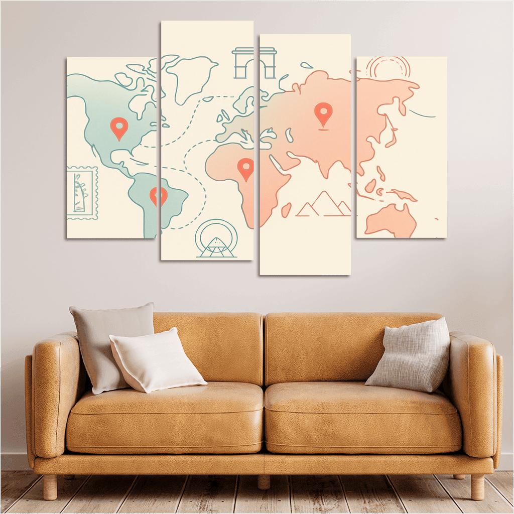 Pastel Passage wall art