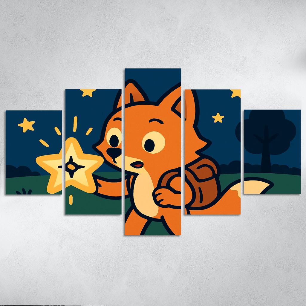 Maple The Explorer Fox And The Starry Compass custom paintings frame