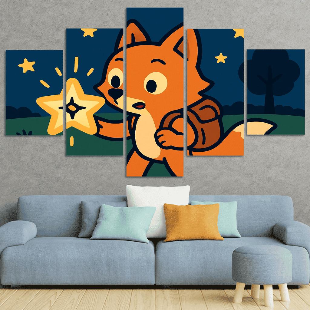 Maple The Explorer Fox And The Starry Compass custom paintings frame