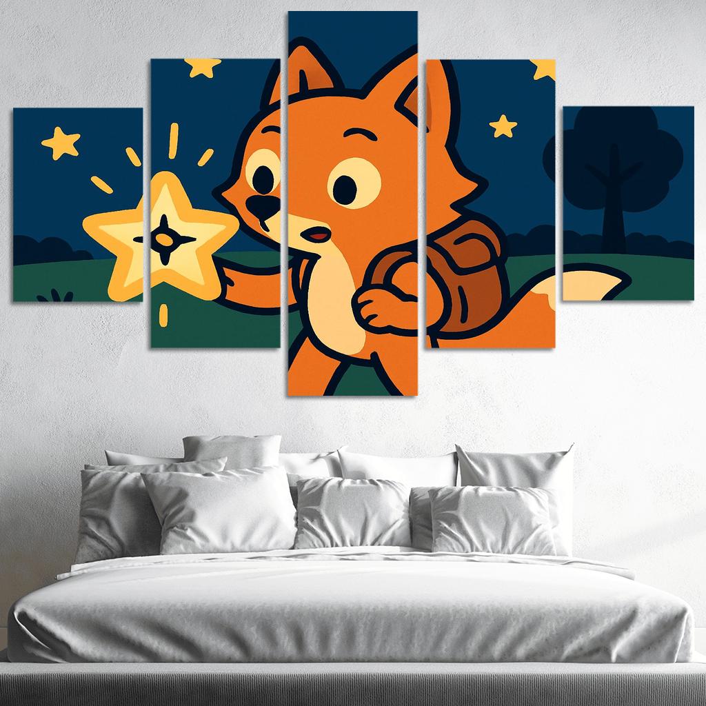 Maple The Explorer Fox And The Starry Compass custom paintings frame