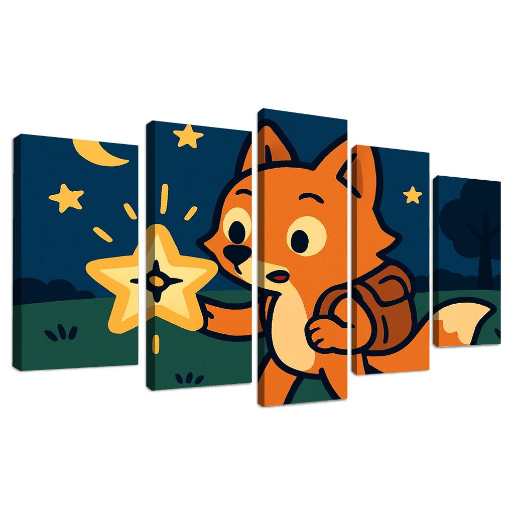Maple The Explorer Fox And The Starry Compass custom paintings frame