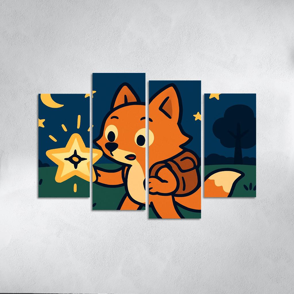 Maple The Explorer Fox And The Starry Compass custom paintings frame