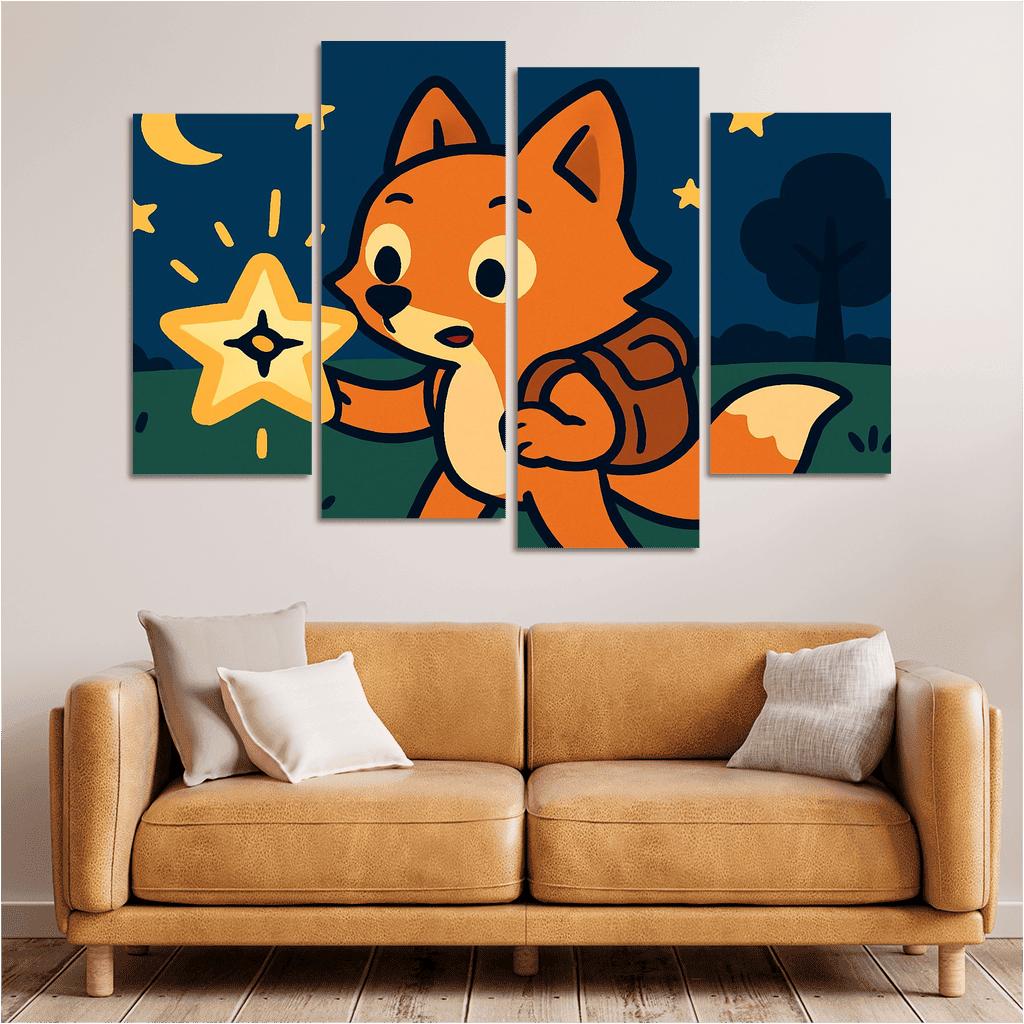 Maple The Explorer Fox And The Starry Compass custom paintings frame