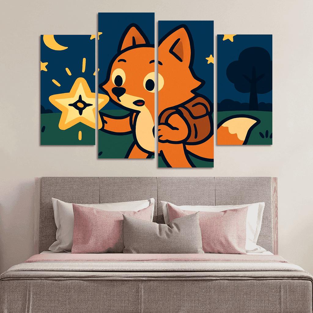 Maple The Explorer Fox And The Starry Compass custom paintings frame