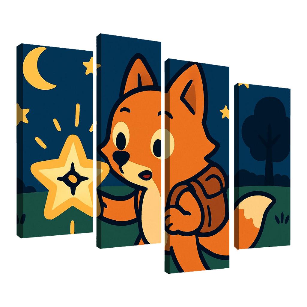 Maple The Explorer Fox And The Starry Compass custom paintings frame