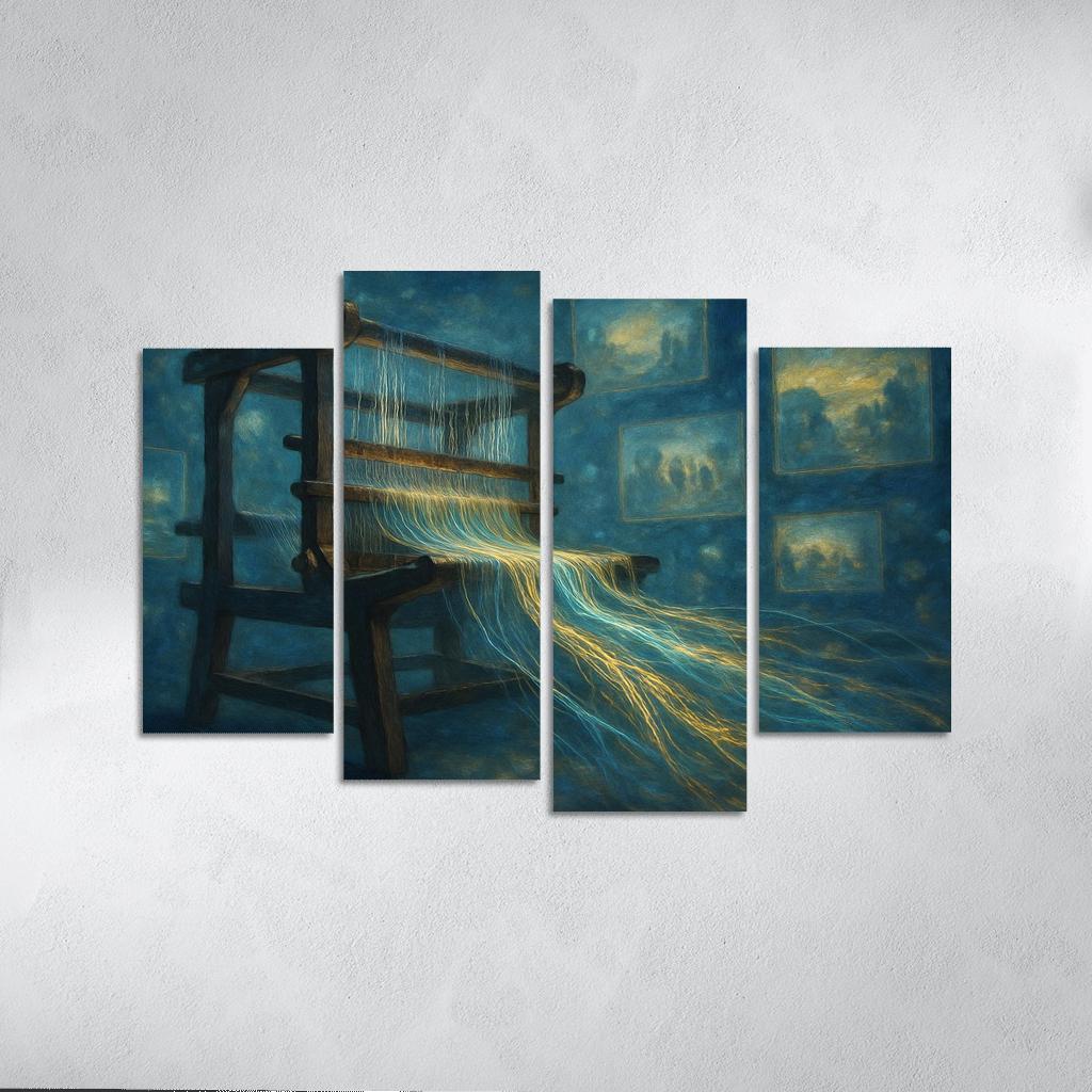 Chromatic Memory Loom wall decor