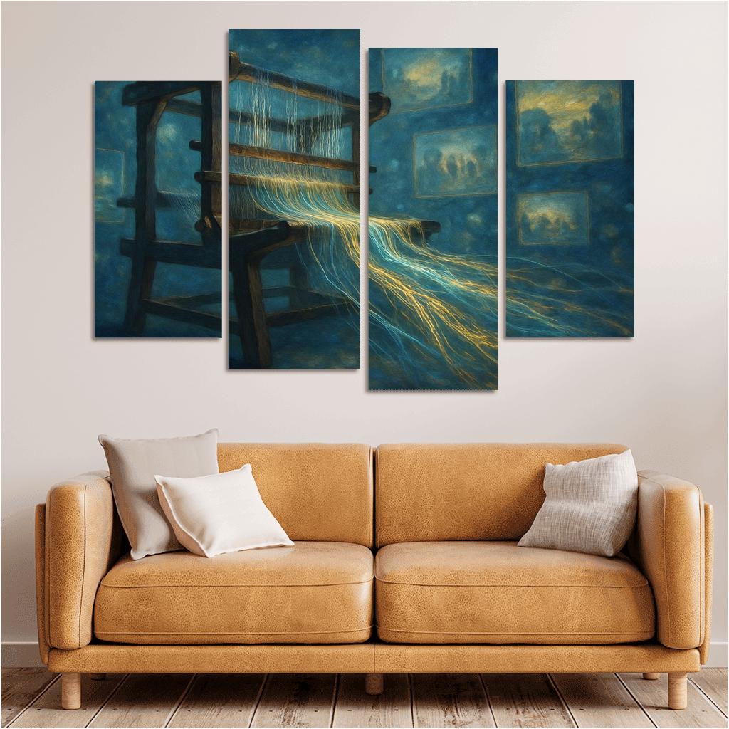Chromatic Memory Loom wall decor