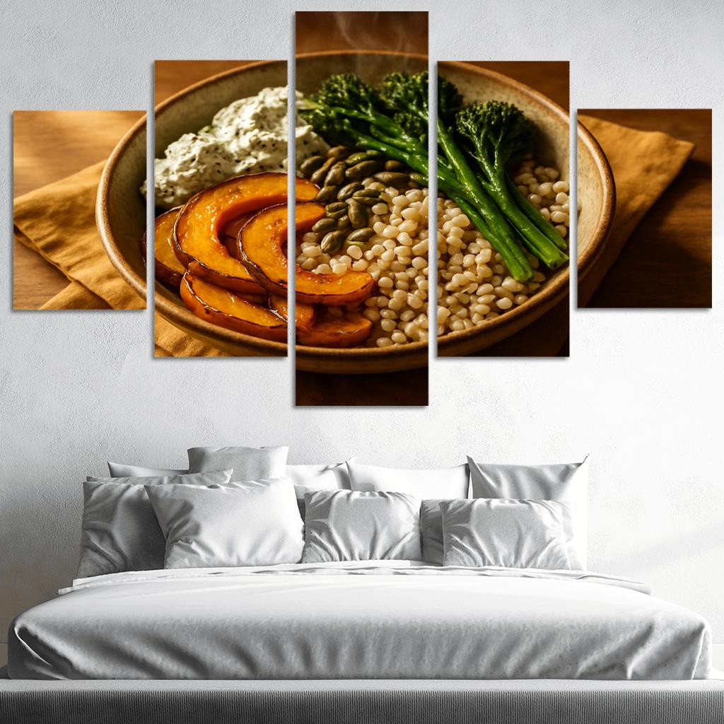 Smoky Pearl Barley And Roasted Squash Bowl one-piece frames