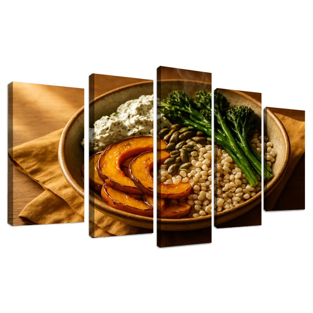 Smoky Pearl Barley And Roasted Squash Bowl one-piece frames