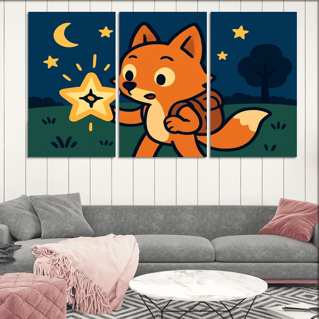 Maple The Explorer Fox And The Starry Compass custom paintings frame