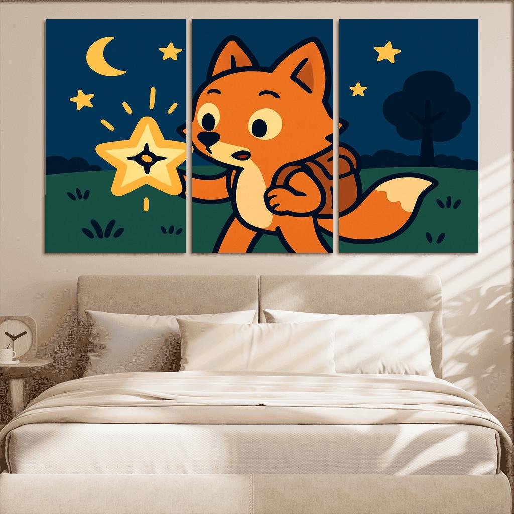 Maple The Explorer Fox And The Starry Compass custom paintings frame