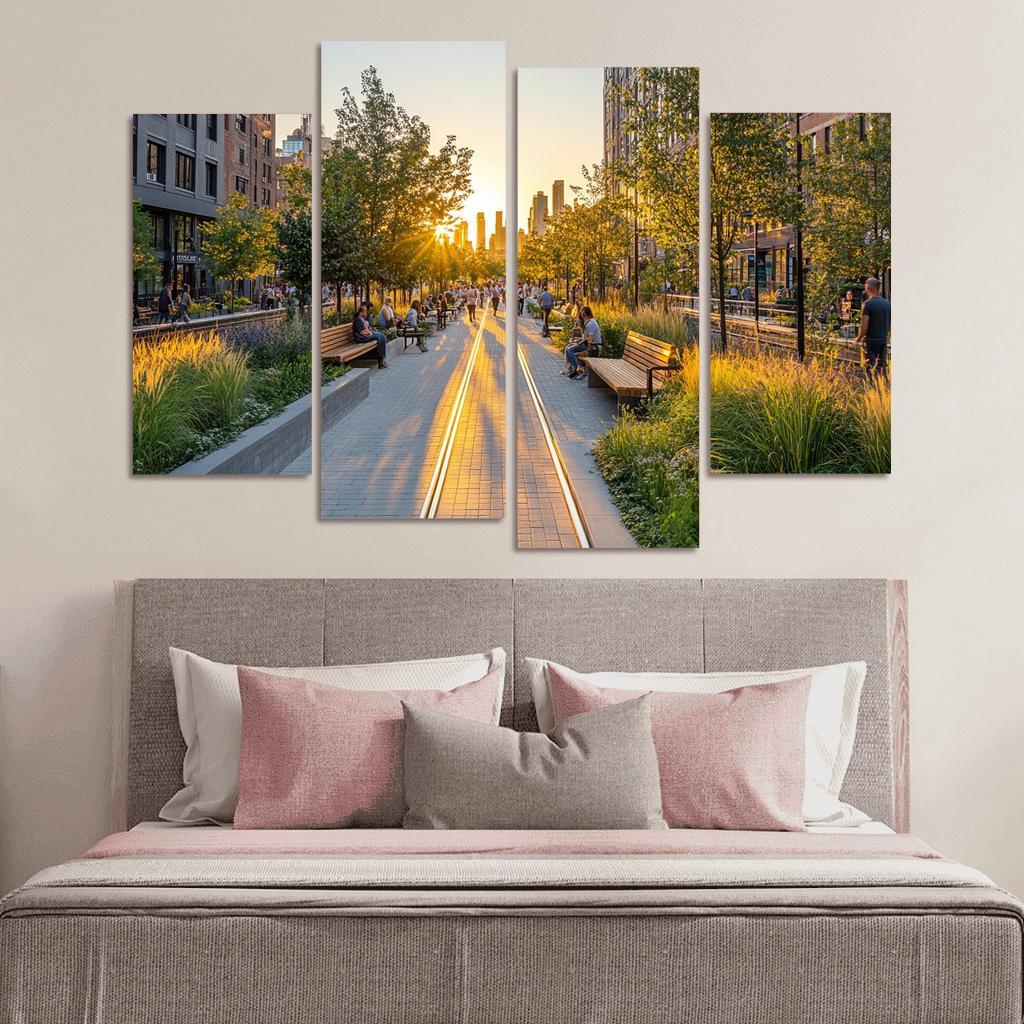The High Line Elevated Park custom paintings frame