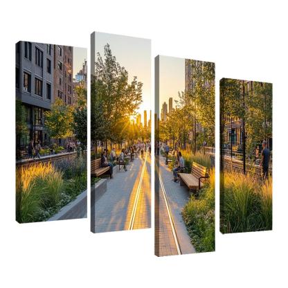 The High Line Elevated Park custom paintings frame