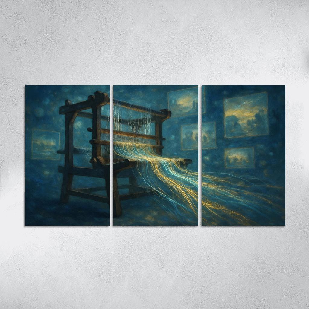 Chromatic Memory Loom wall decor