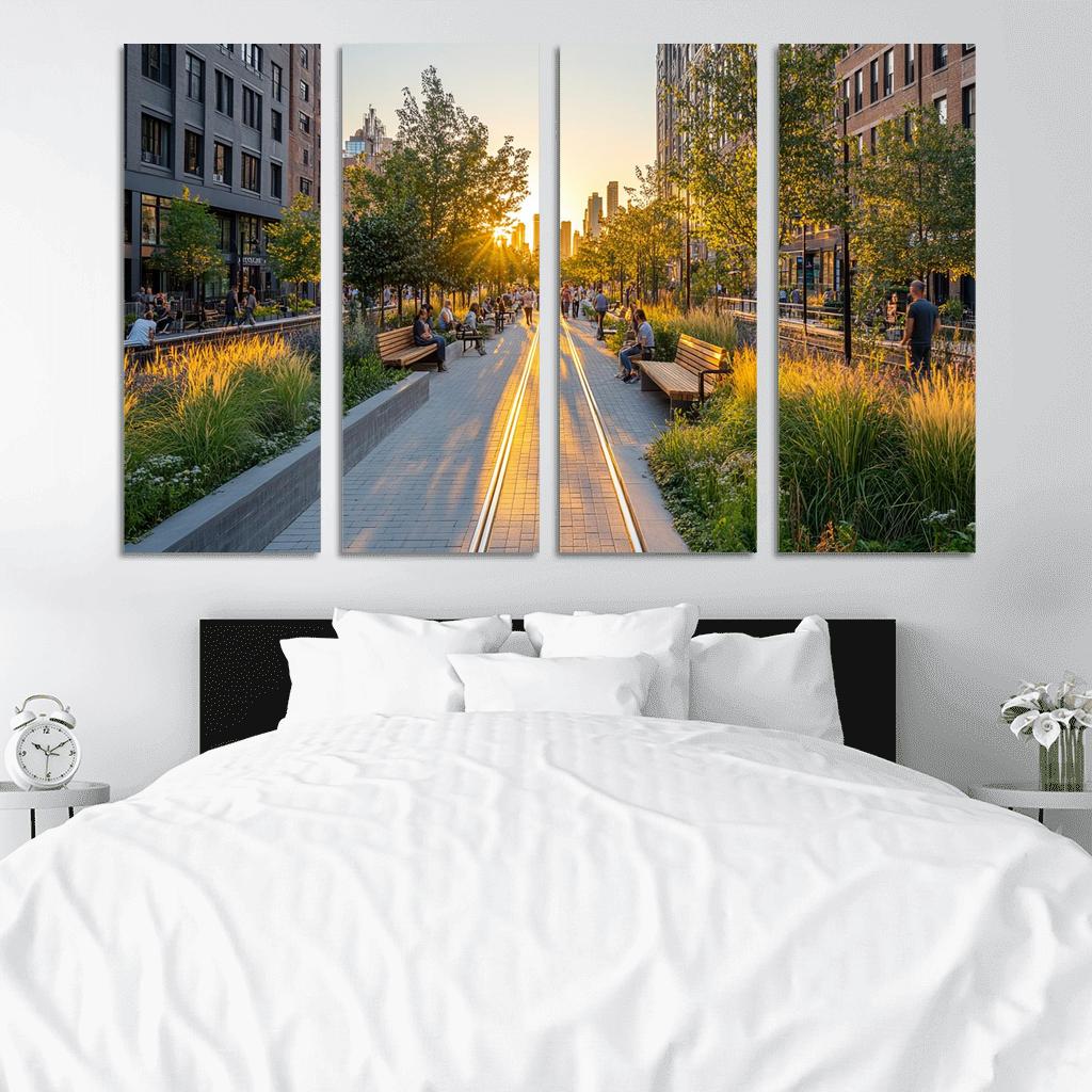 The High Line Elevated Park custom paintings frame