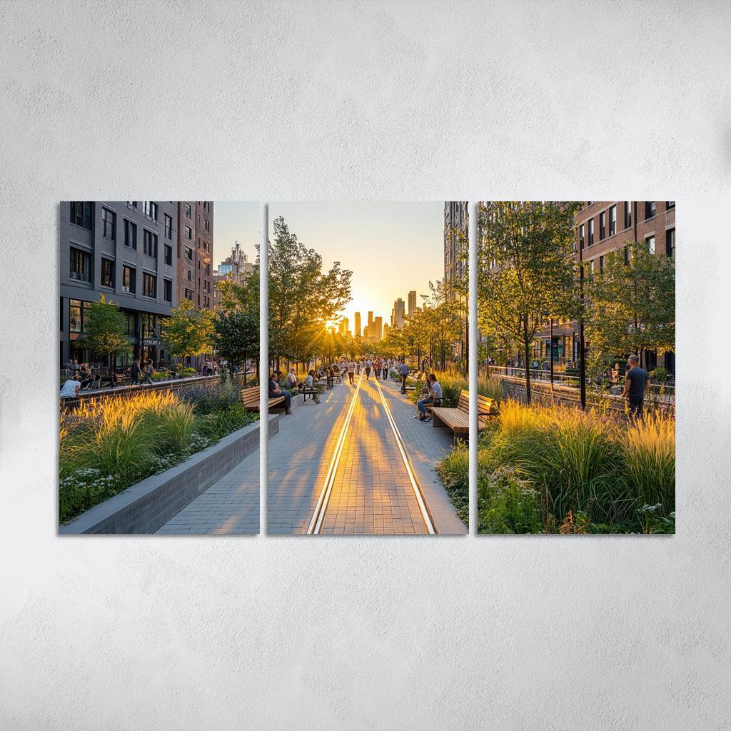 The High Line Elevated Park custom paintings frame