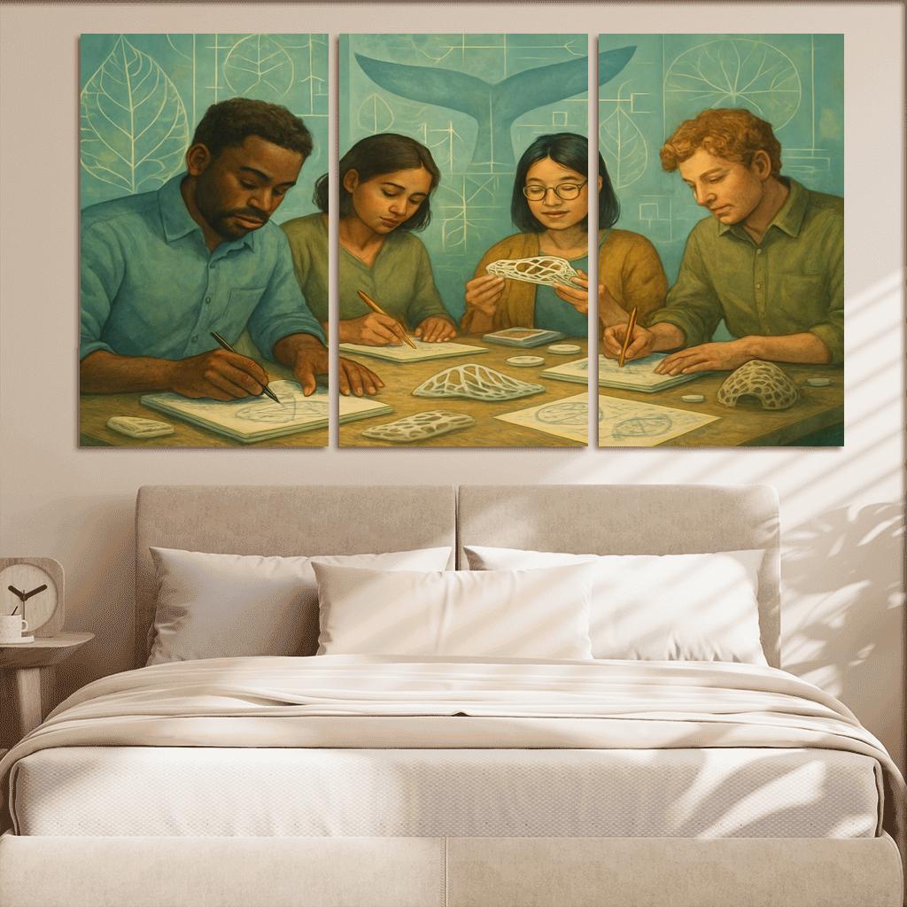 Bioinspired Design Workshop oil paintings frame