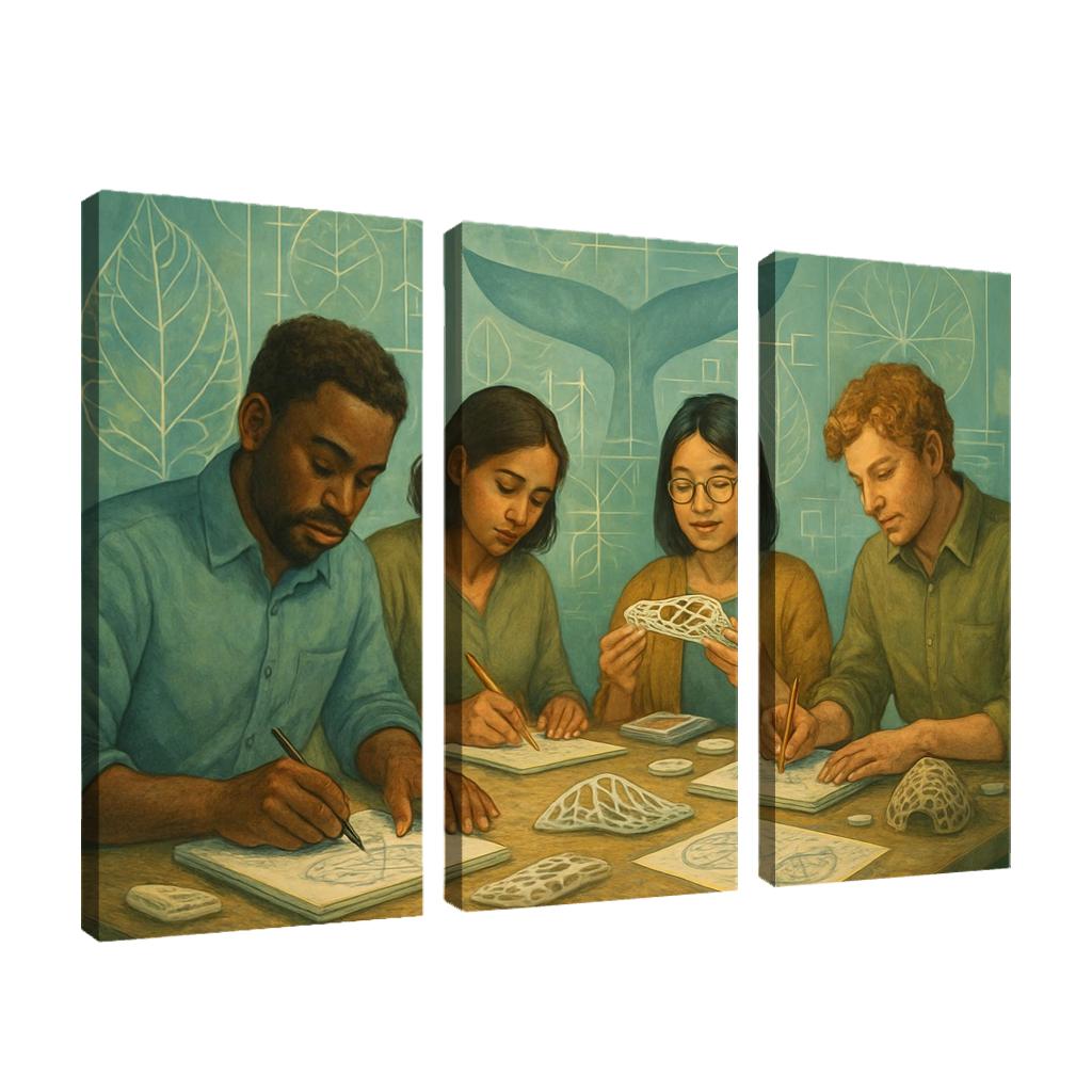 Bioinspired Design Workshop oil paintings frame