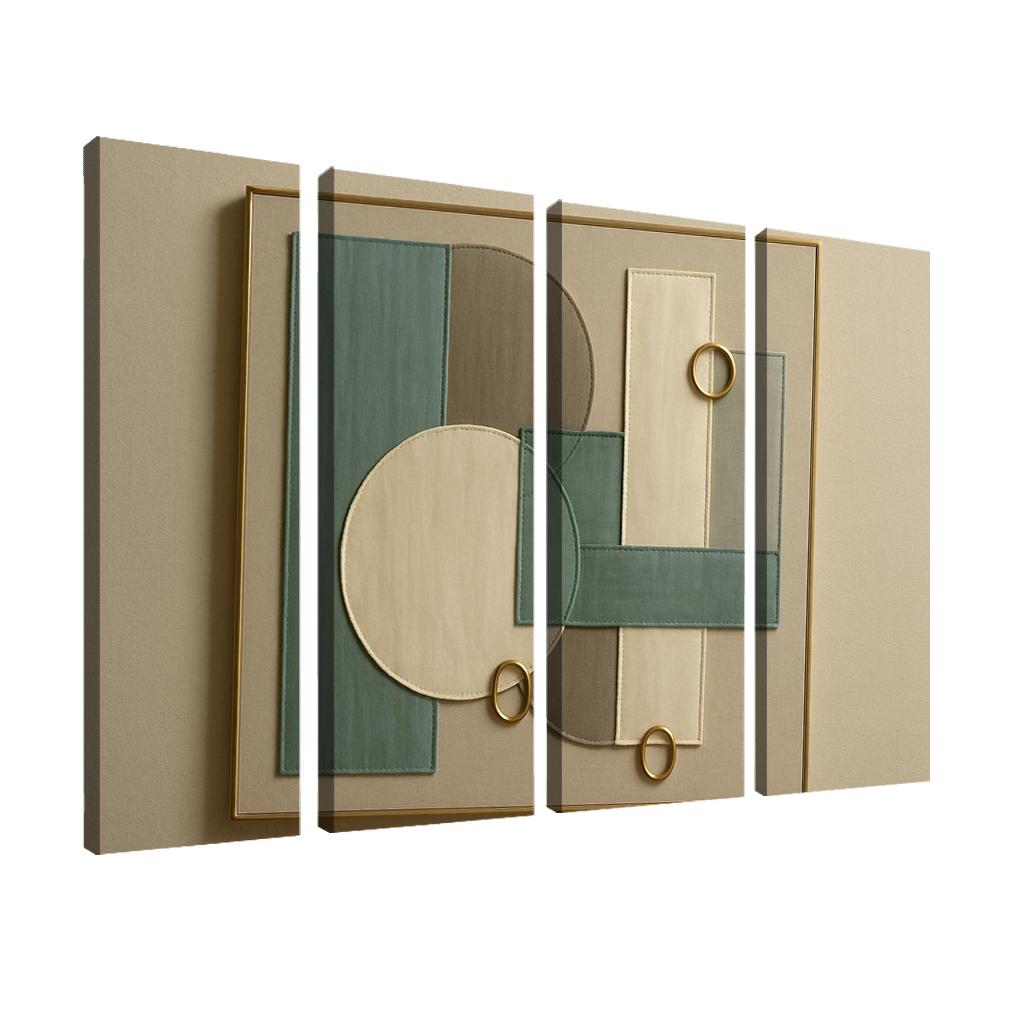 Layered Silk Textile Wall Relief premium artwork frames