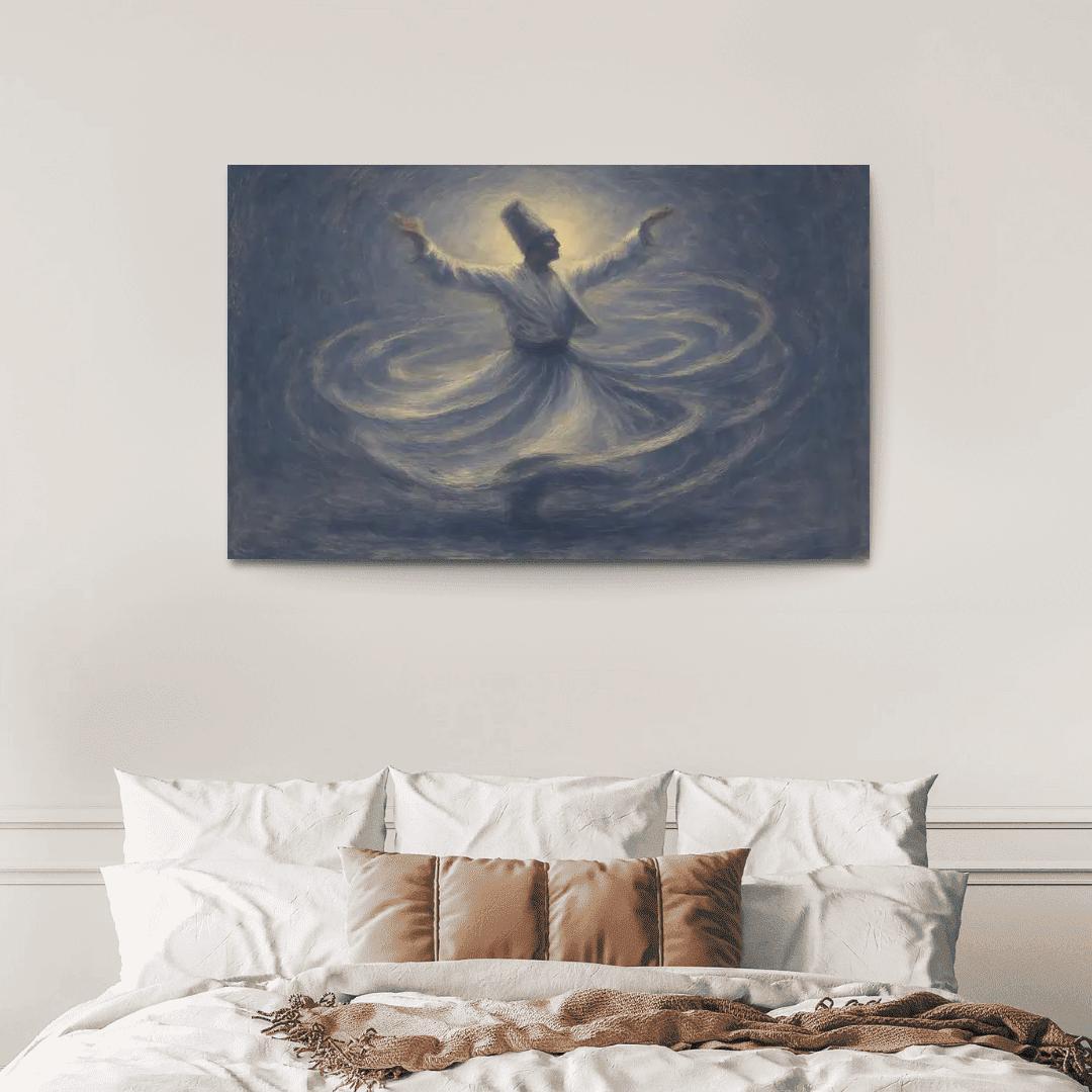 Sufi Whirl Contemporary framed paintings