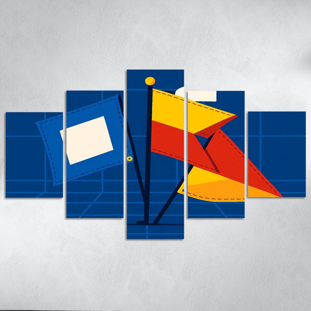 Semaphore Ensemble A Study In Maritime Signals oil paintings frame