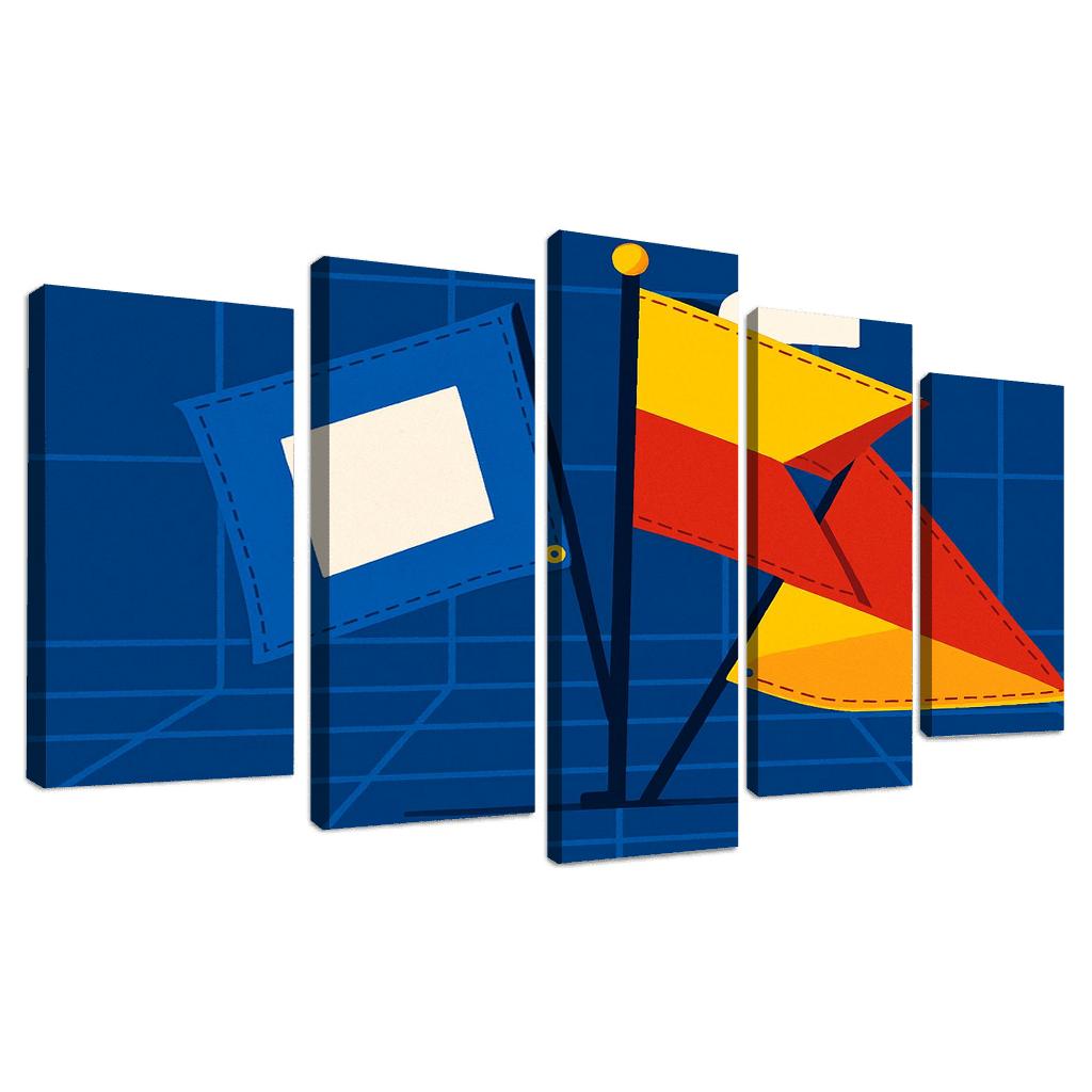 Semaphore Ensemble A Study In Maritime Signals oil paintings frame