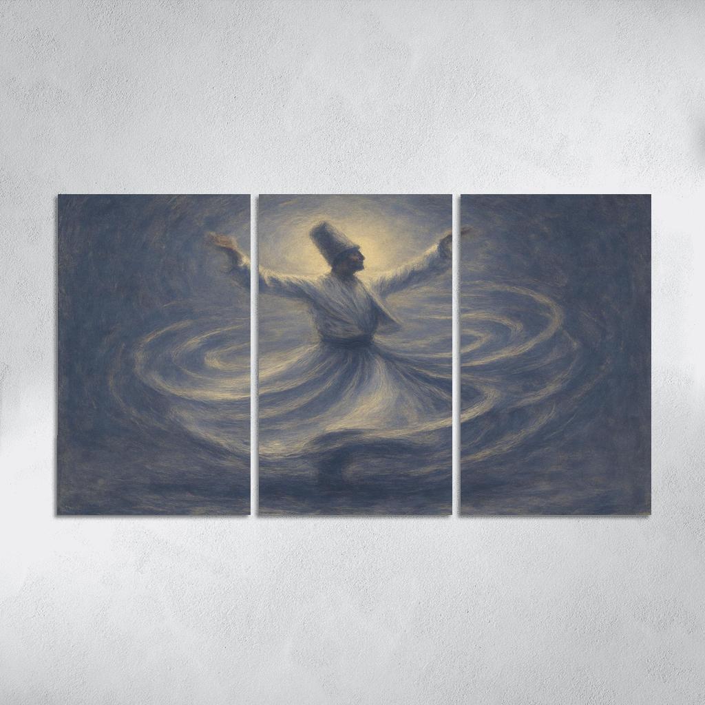 Sufi Whirl Contemporary framed paintings