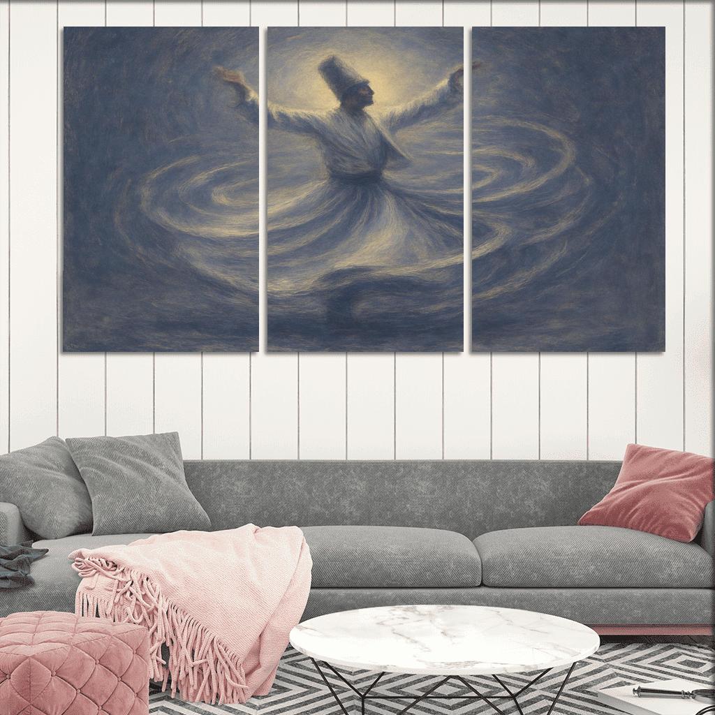 Sufi Whirl Contemporary framed paintings