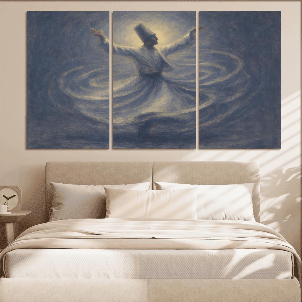 Sufi Whirl Contemporary framed paintings