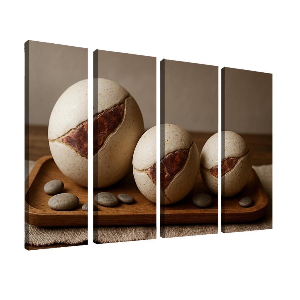 Ceramic Orb Centerpiece With Mineral Inlays premium artwork frames