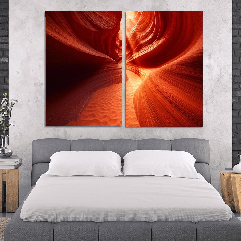 Antelope Canyon Arizona canvas paintings frame