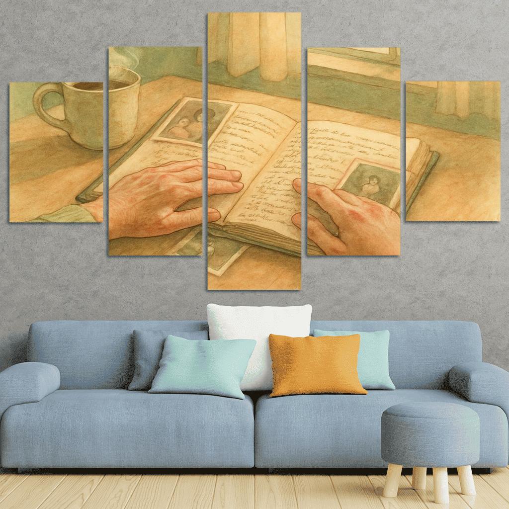 The Recipe Book Of Hearts premium artwork frames