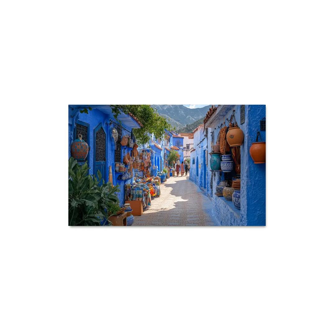 Chefchaouen Blue Medina oil paintings frame