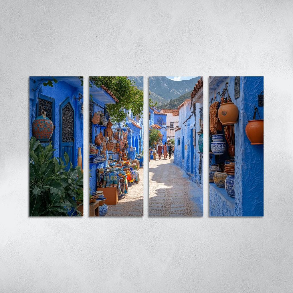 Chefchaouen Blue Medina oil paintings frame
