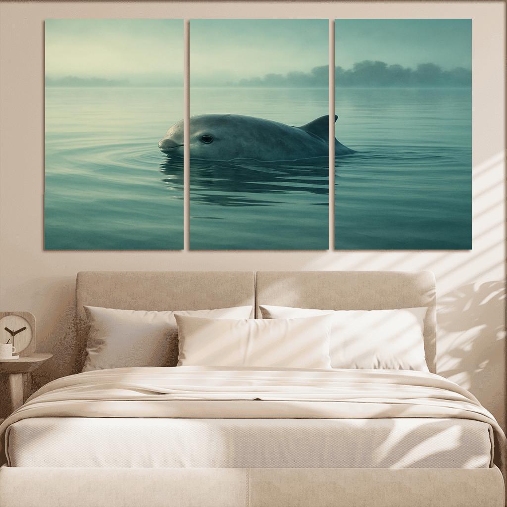 Vaquita Porpoise In The Turquoise Gulf multi-panel paintings