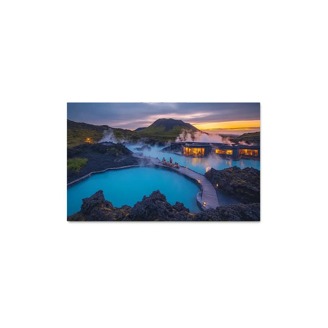 The Blue Lagoon multi-panel paintings