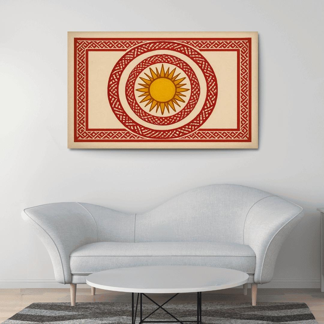 Emblem Of Dawn Cultural Sun And Weave home decor