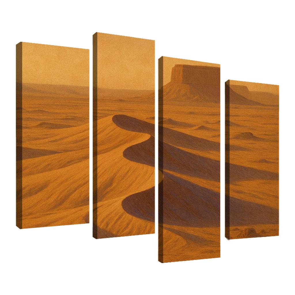 Amber Dune Silence modern paintings frame