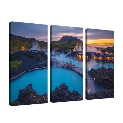 The Blue Lagoon multi-panel paintings