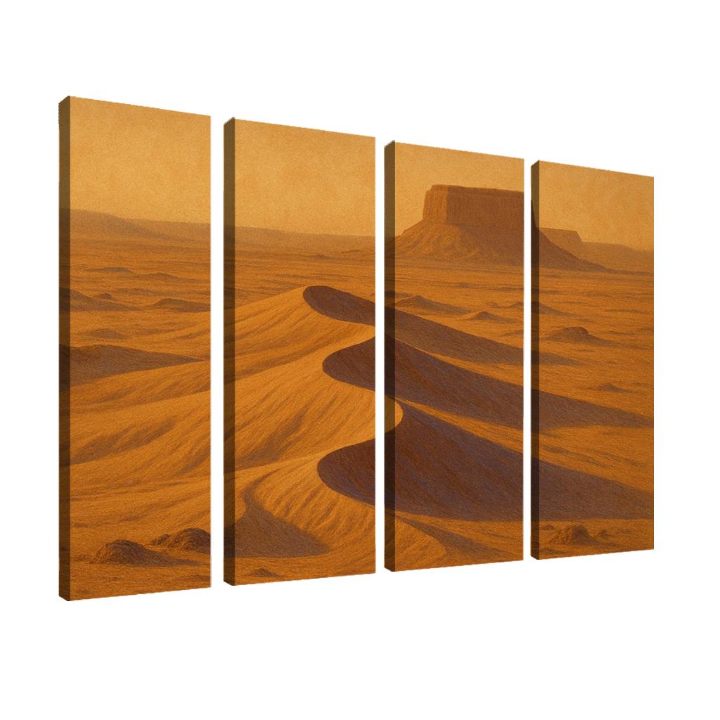 Amber Dune Silence modern paintings frame