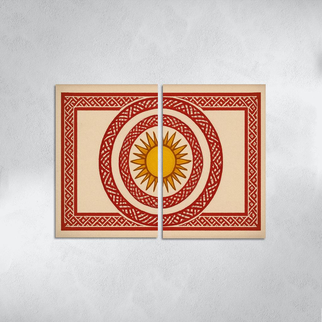 Emblem Of Dawn Cultural Sun And Weave home decor