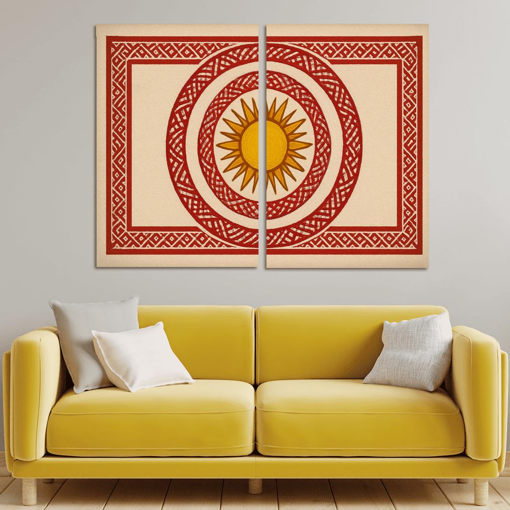 Emblem Of Dawn Cultural Sun And Weave home decor