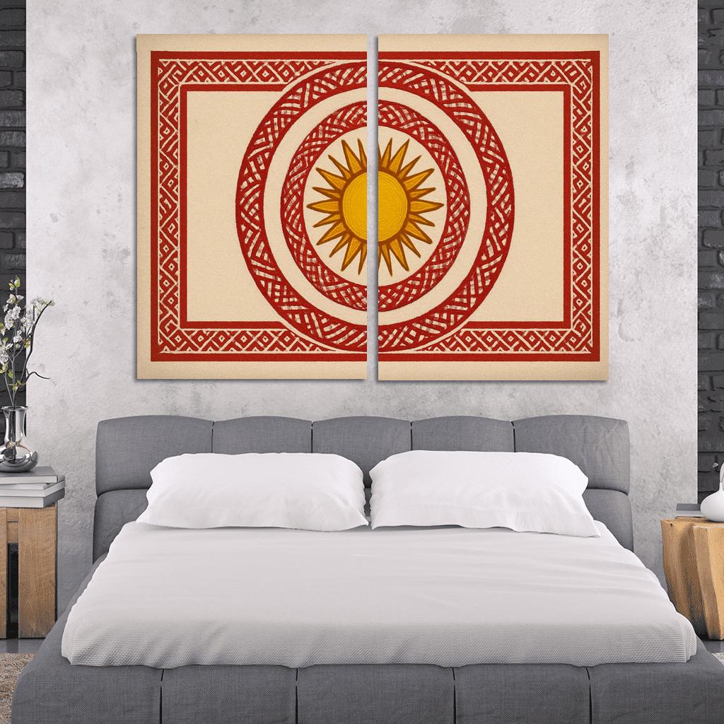 Emblem Of Dawn Cultural Sun And Weave home decor