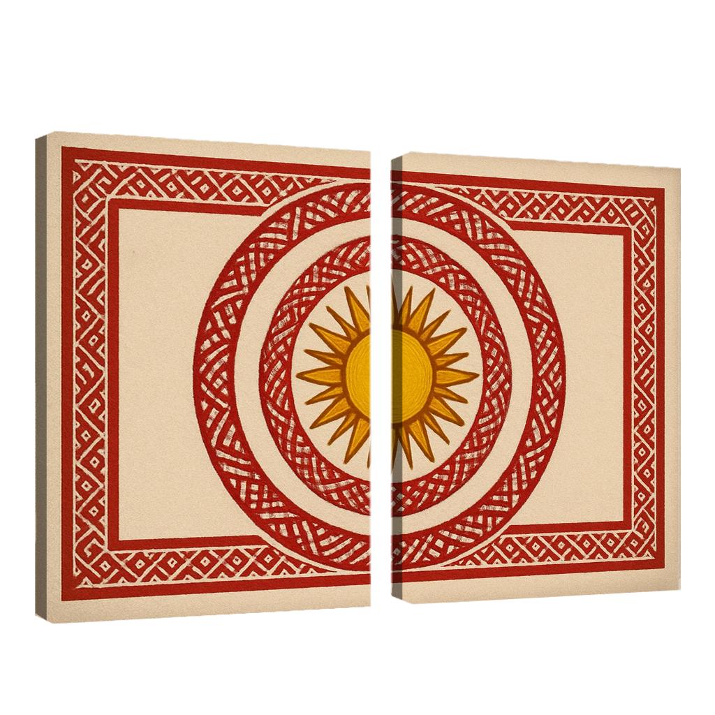 Emblem Of Dawn Cultural Sun And Weave home decor