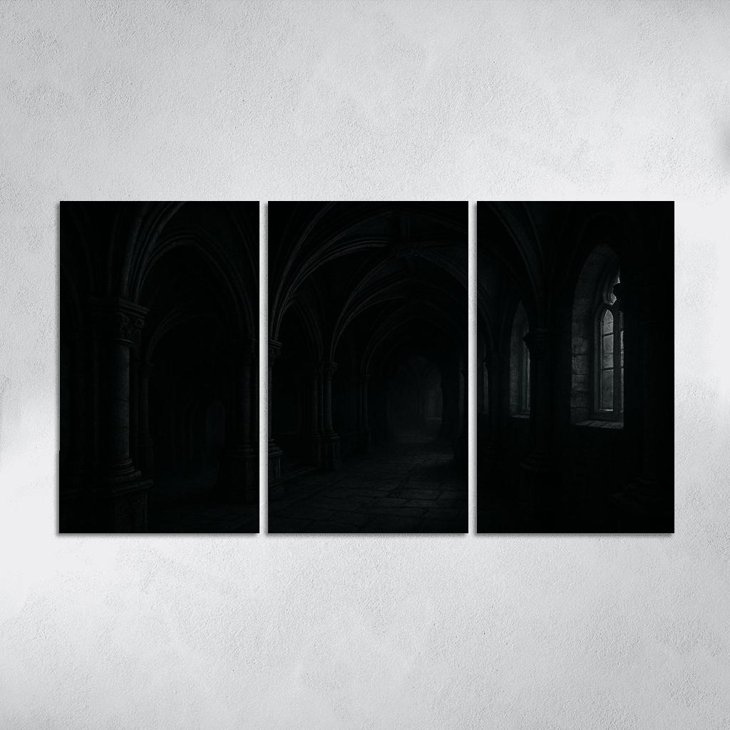 Ebon Cloister Labyrinth wall decor