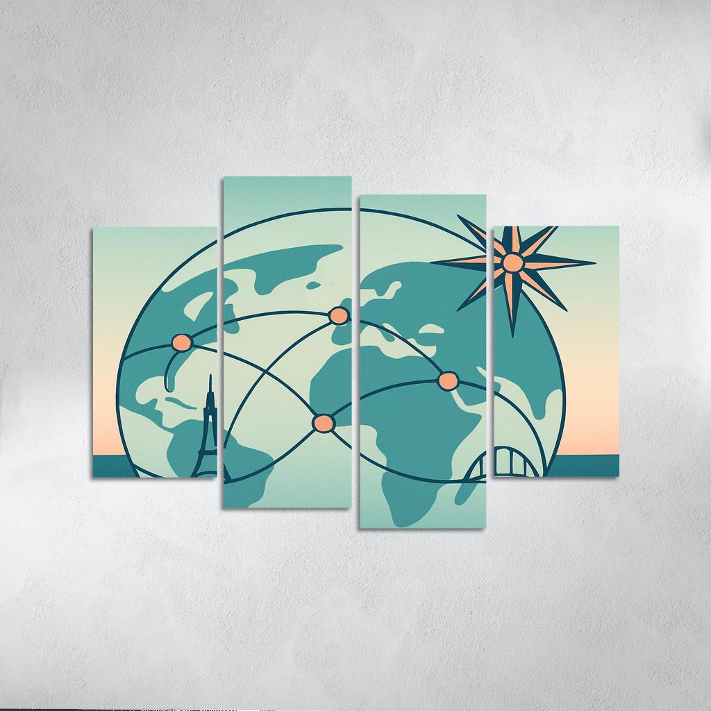 Celestial Flight Network wall decor